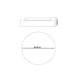 Plafón LED Superficie 30W - CATANIA - CCT