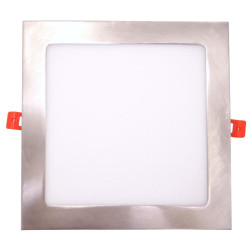 Placa LED Slim Cuadrada 20W Acero Inox - CCT - OSRAM CHIP DURIS E 2835