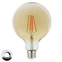 Bombilla LED Filamento Vintage 8W E27 G125 - Dimmable