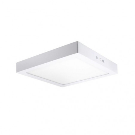 Plafón LED Superficie cuadrado blanco 20W 120º -IP20 - interior