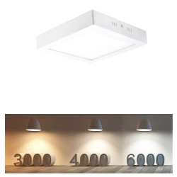 Plafon LED de Techo 20W, Lámpara LED de techo Moderna Luz blanca fría 6000K  superficie en