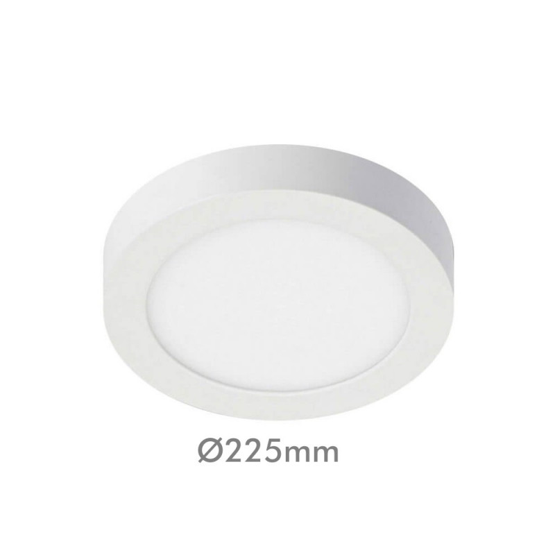 Plafón LED superficie circular 20W 120º-Interior
