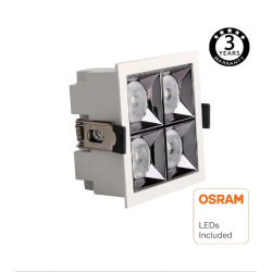 Empotrable LED 20W OSRAM Chip PALACE 24º UGR17 140lm/W