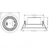 Empotrable LED 7W Cuadrado Blanco - CCT