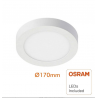 Plafón LED circular superficie 15W - OSRAM CHIP DURIS E 2835