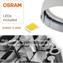 Plafón LED circular superficie 15W - OSRAM CHIP DURIS E 2835