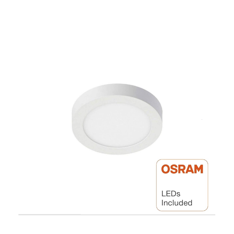 Plafón LED circular superficie 8W - OSRAM CHIP DURIS E 2835