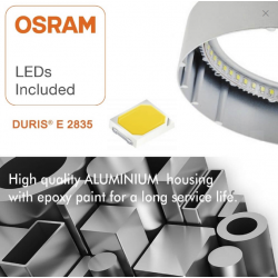 Plafón LED circular superficie 8W - OSRAM CHIP DURIS E 2835