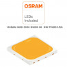 Empotrable LED 5W OSRAM Chip PALACE 24º UGR17 140lm/W
