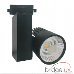 Foco LED 40W GRAZ Negro BRIDGELUX Chip Carril Monofásico CRI +90