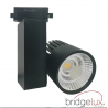 Foco LED 40W GRAZ Negro BRIDGELUX Chip Carril Monofásico CRI +90