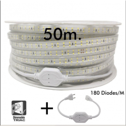 Bobina 50m. Tira LED DOBLE...