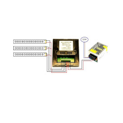 Controlador Empotrable Táctil Monocromático para tiras LEDs 12-24 V. DC