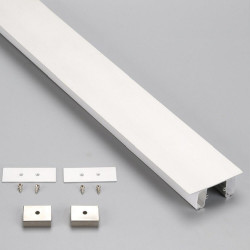 Perfil de Aluminio Moldura DOBLE LUZ para tira LED -2 Metros