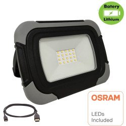 Foco Proyector Portatil Led 10W OSRAM Chip Recargable