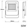 Foco Proyector Exterior LED 50W EVOLUTION IP65 Osram Chip 140Lm/W