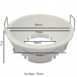 Aro circular para dicroica LED GU10 MR16 - URG19