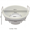 Aro circular para dicroica LED GU10 MR16 - URG19