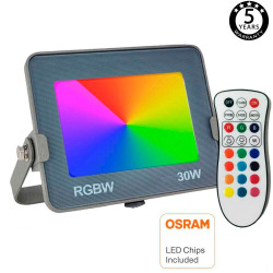 Foco Proyector RGB+W LED...