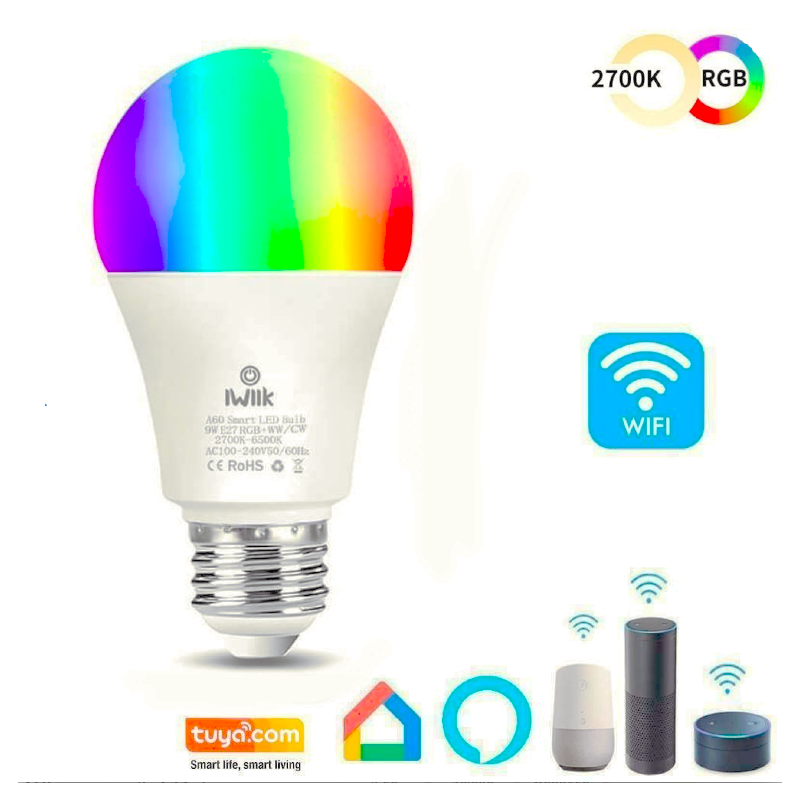 Bombilla LED 10W Smart Wifi RGB + CCT A60 E27