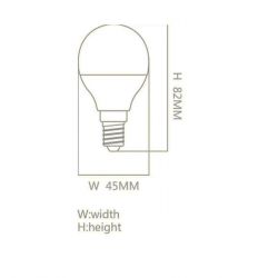 Bombilla LED 6W E14 G45 300º