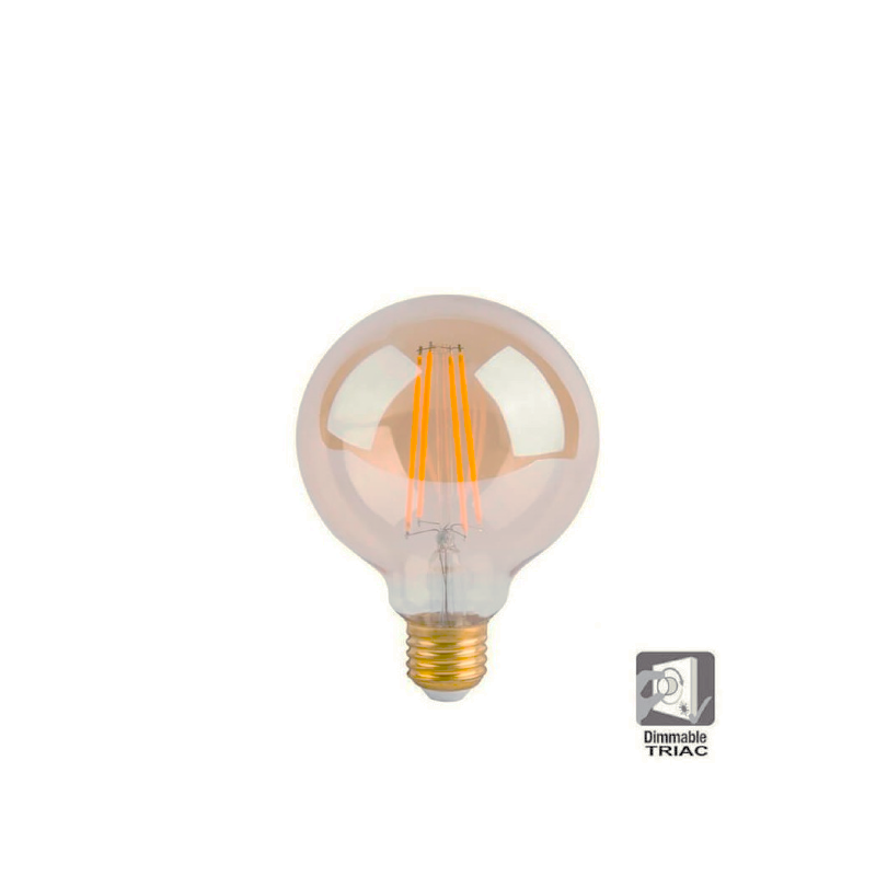Bombilla LED Filamento Vintage 7W E27 G125 - Dimmable