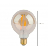 Bombilla LED Filamento Vintage 7W E27 G125 - Dimmable