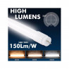 Tubo MAX LED 22W Cristal 150cm 300º - ALTA LUMINOSIDADLu