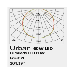 Farola LED 60W URBAN Philips Lumileds SMD 3030 160Lm/W