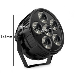 Foco Mini PAR LED 36W MONTANA RGBW 4 en 1 + Mando