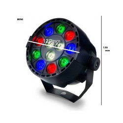 Foco Mini PAR LED 36W MONTANA RGB + Blanco - DMX