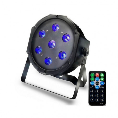 Foco PAR LED 28W DMX Luz UV - Luz Negra - Ultravioleta - con mando