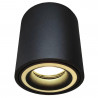 REFERENCIA: 1441 Aplique Techo LED Negro Aluminio - Doble Aro - para GU10 LED