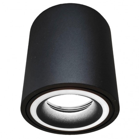 copy of REFERENCIA: 1441 Aplique Techo LED Negro Aluminio - Doble Aro - para GU10 LED