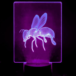 Lámpara de Mesa 3D RGB - ABEJA