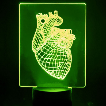 Lámpara de Mesa 3D RGB - HEART -