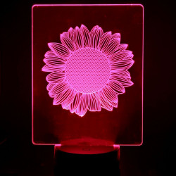 Lámpara de Mesa 3D RGB - SUNFLOWER -