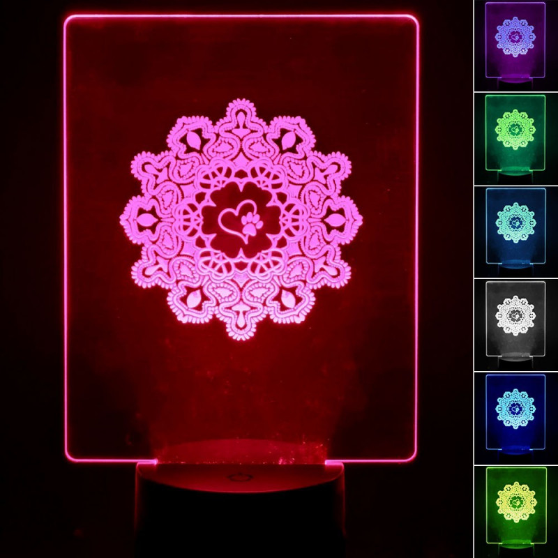 Lámpara de Mesa 3D RGB - LOVE ANIMALS -
