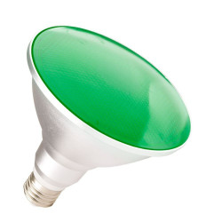 Lámpara PAR38 LED 11W Luz Verde - 120º E27 IP65