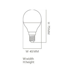 Bombilla LED 6W E14 G45 220º - OSRAM CHIP DURIS E 2835