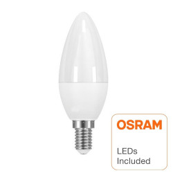 Bombilla LED Vela 6W E14 C37 180º - OSRAM CHIP DURIS E 2835