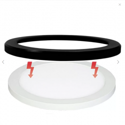 Aro decorativo para Placa Plafón LED Circular CCT Mod. MOSS