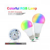 Bombilla LED RGB+W 10W 270º E27 con Mando a Distancia
