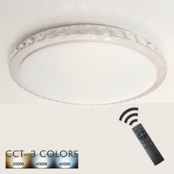 Plafón LED 36W HELSINKI Dimable - CCT + Mando Control