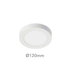 Plafón LED circular superficie 8W 120º- IP20-Interior