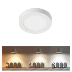 Plafón LED circular superficie 8W 120º- IP20-Interior