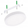 Plafón LED circular superficie 8W 120º- IP20-Interior