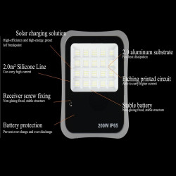Foco Proyector Exterior SOLAR LED 200W AVANT