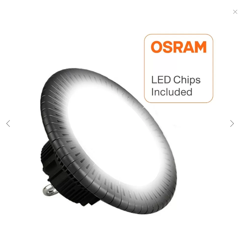 Campana Industrial LED UFO 150W OSRAM Chip 3030-2D 160lm/w IP65