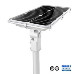 Farola LED 75W Solar PROFESIONAL - ALL IN ONE - con Sensor de Movimiento 170lm/W